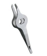 TWEEZERS WIDE GRIP STRAIGHT TIP 3.5” SS